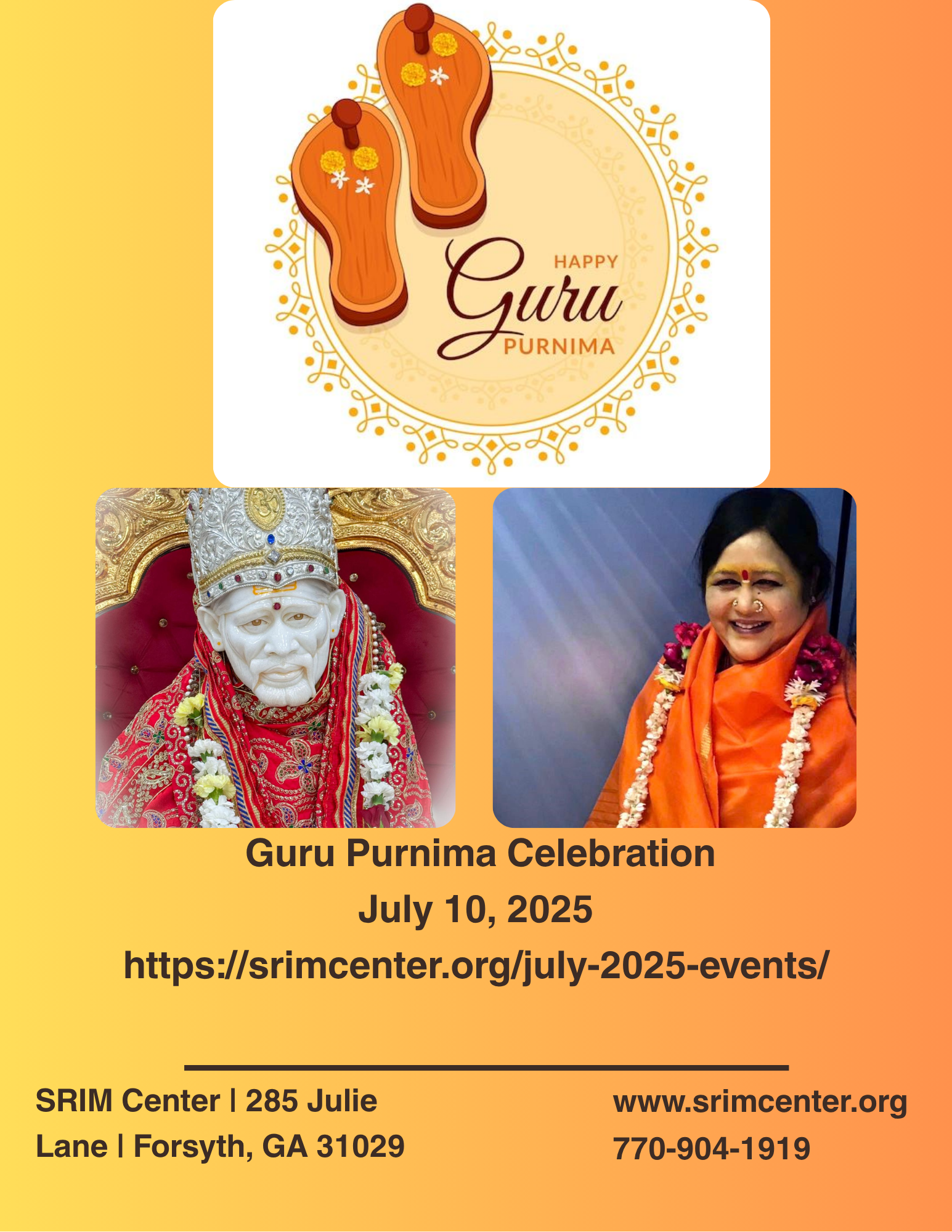 SRIM Center Guru Purnima Celebrations