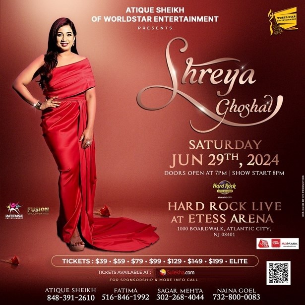 Shreya Ghoshal Live Concert In New Jersey