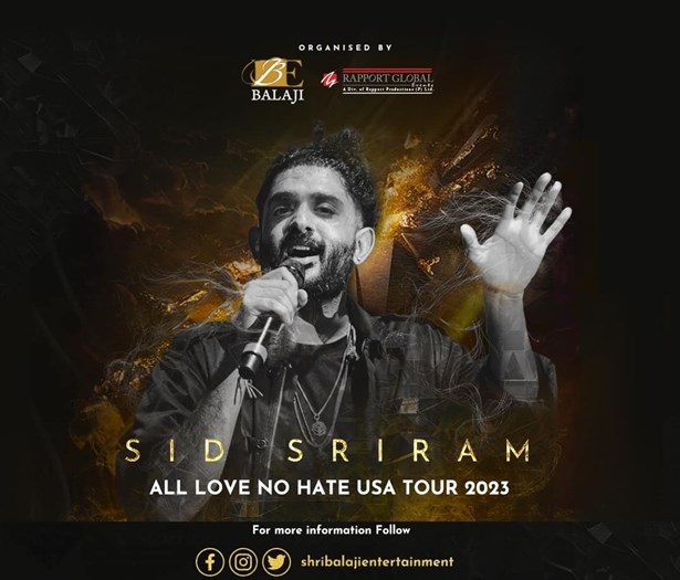 Sid Sriram Live Concert in Chicago