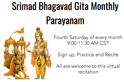 Srimad Bhagavad Gita Monthly Parayanam