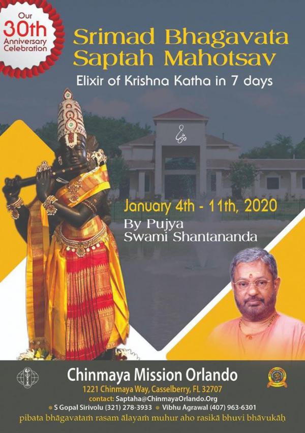Srimad Bhagavata Saptah Mahotsav in Casselberry