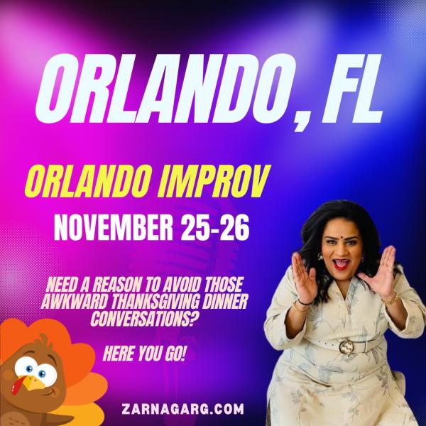 Stand-up Comedian Zarna Garg is Coming to Orlando!