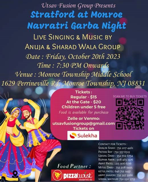 Stratford at Monroe Navratri Garba Night