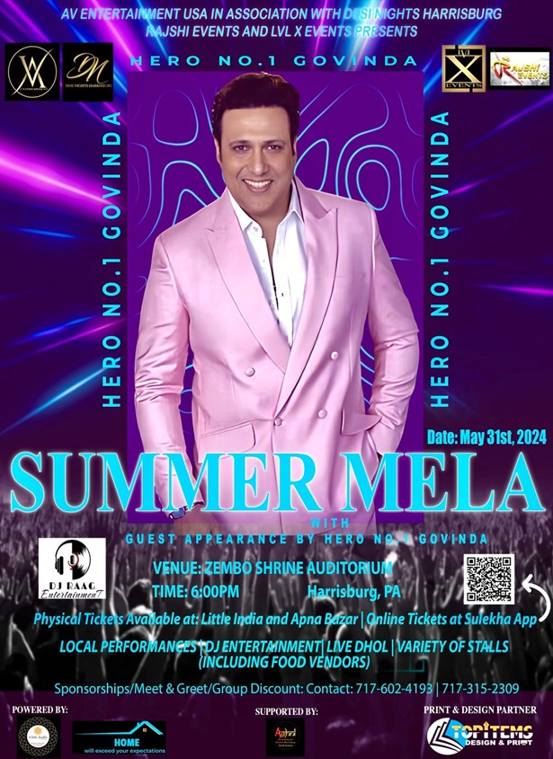 Summer Mela With Govinda In Harrisburg