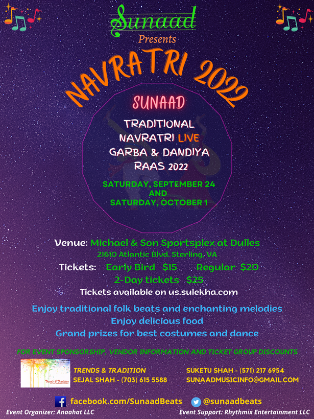 Sunaad Navratri Garba & Dandiya Raas 2022