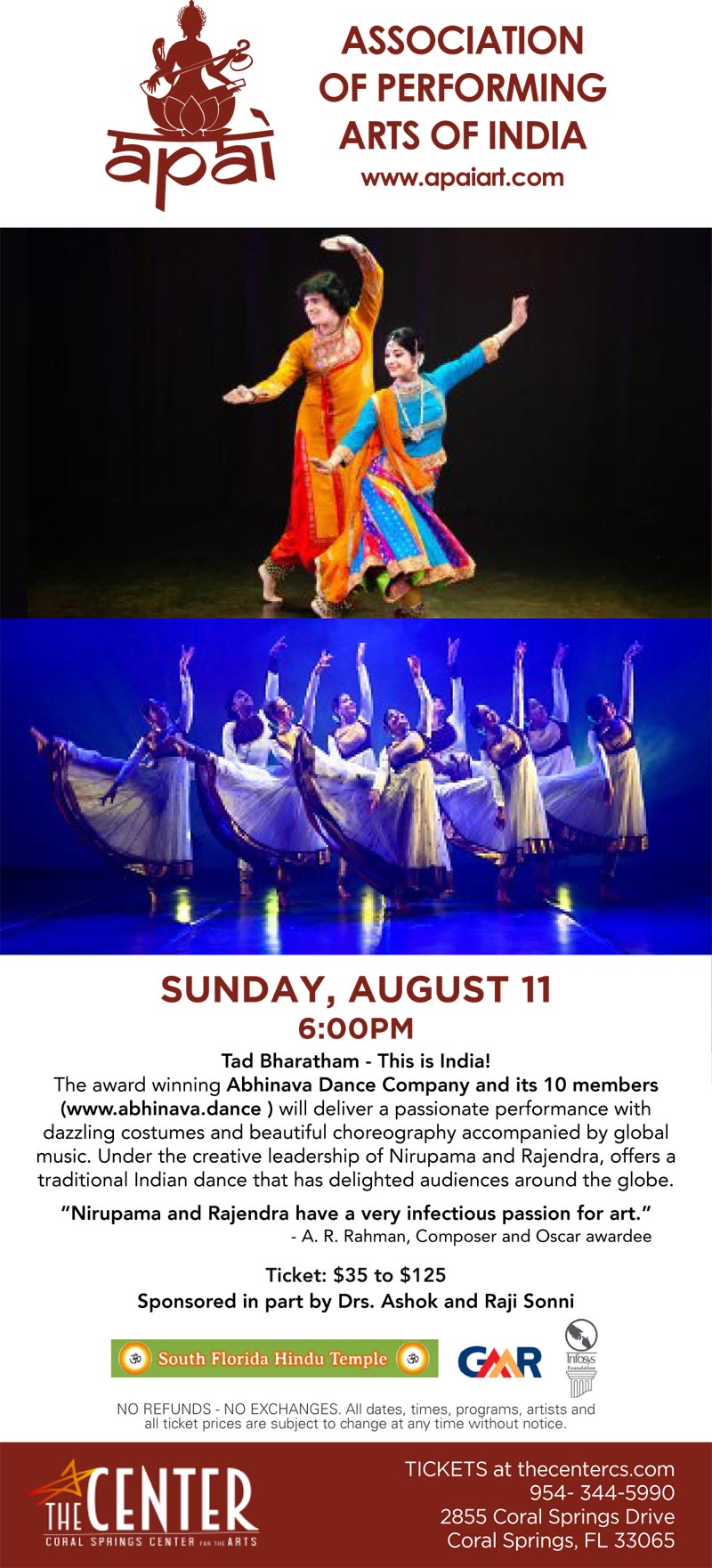 TAD BHARATHAM â€“ A DANCE PROGRAM