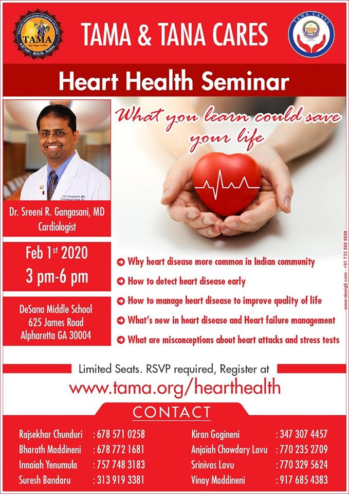 TAMA TANA CARES Heart Health Seminar in Alpharetta