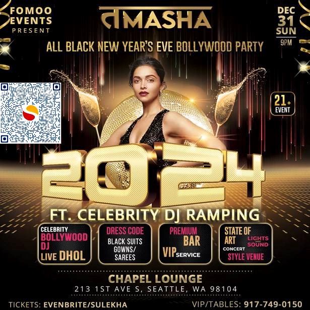 TAMASHA 2024, BOLLYWOOD NEW YEARS EVE PARTY