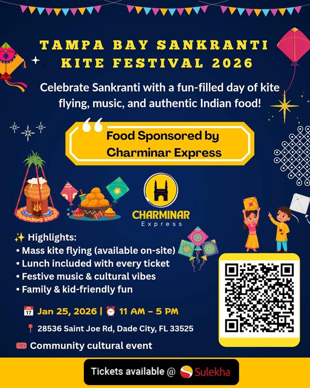 TAMPA BAYS SANKRANTI KITE FESTIVAL 2026