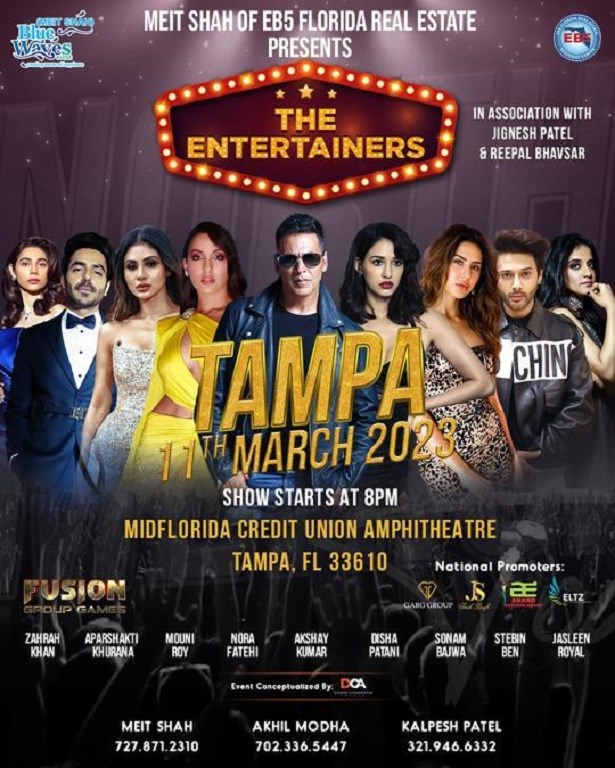 The Entertainers - Akshay Kumar and Team Live in Tampa