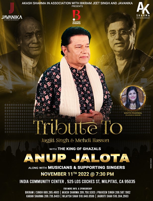 The king of Ghazals Anup Jalota Tribute to Jagjit Singh & Mehdi Hassan