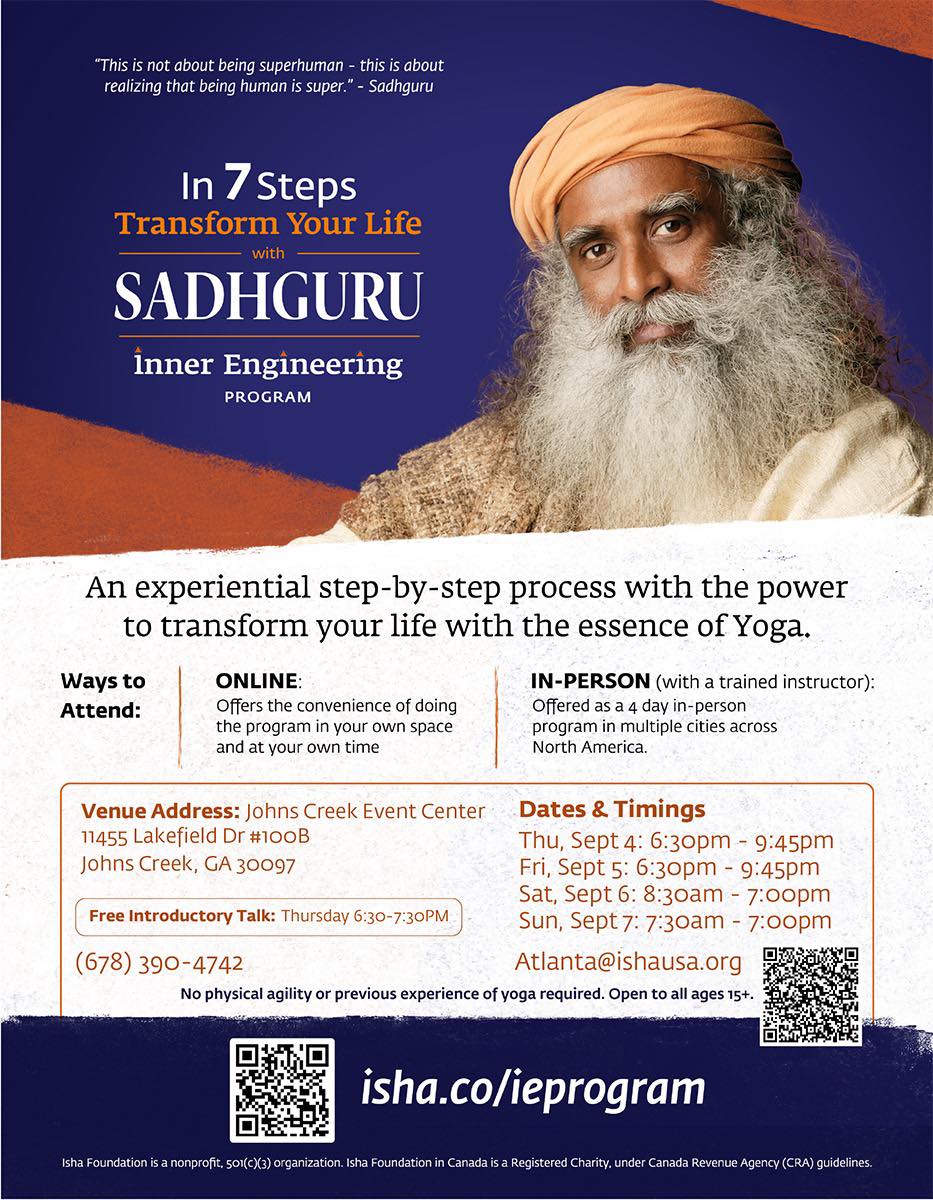 Transform Your Life with Sadhguru - Inner Engineering