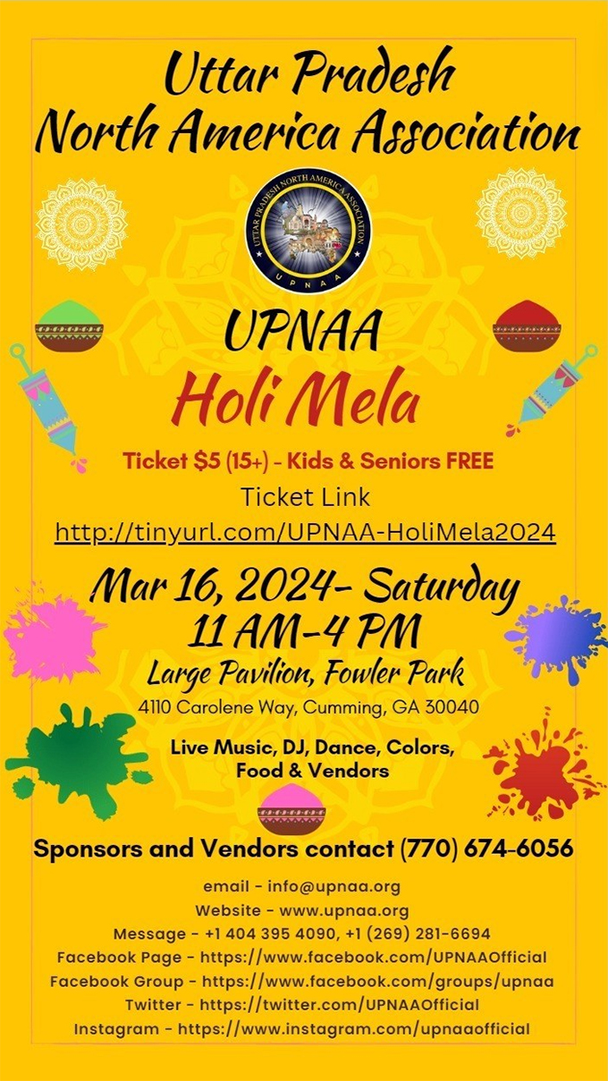 UPNAA Holi Mela