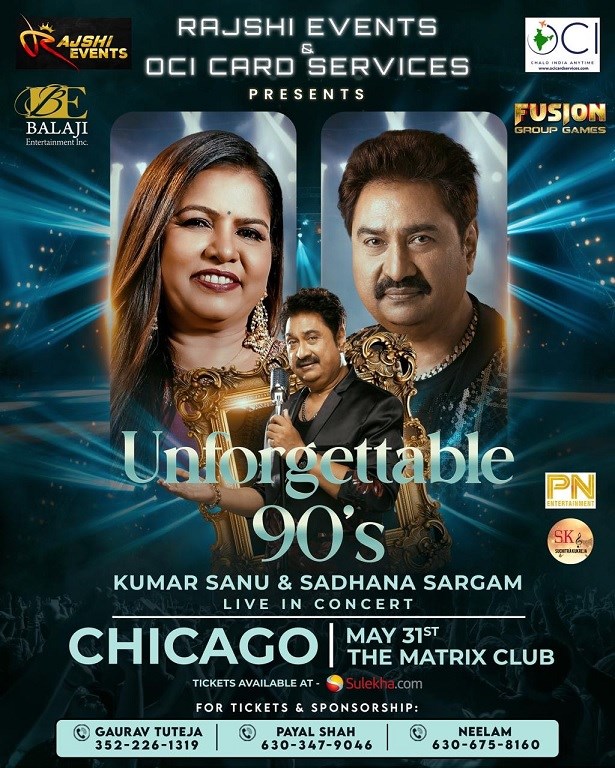 Unforgettable 90s - Kumar Sanu & Sadhana Sargam Live In Chicago 2024