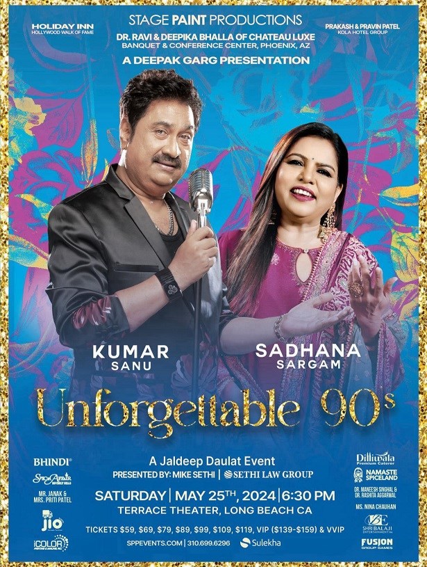 Unforgettable 90s - Kumar Sanu & Sadhana Sargam Live In Concert Los Angeles