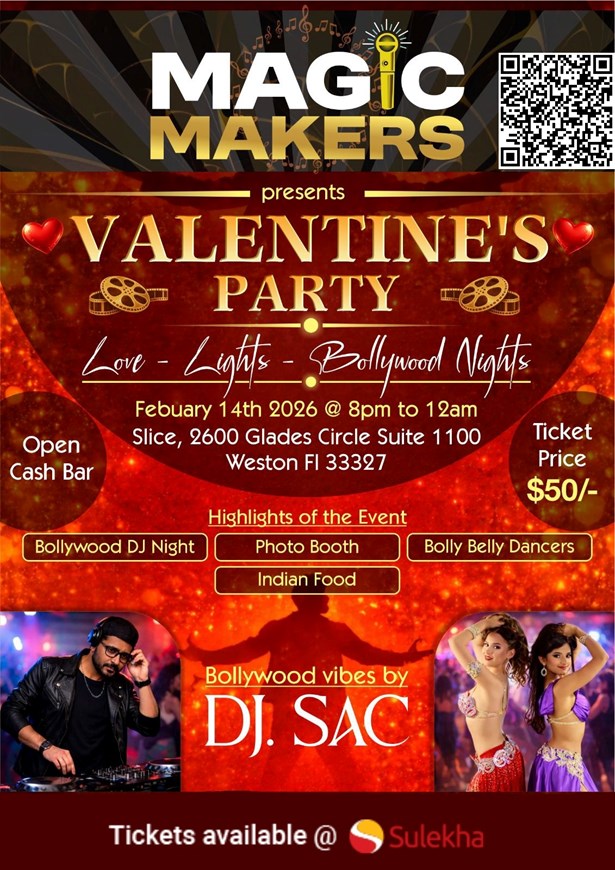 Valentines Party Love Lights- Bollywood Nights