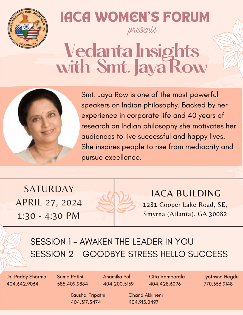 Vedanta Insight with Smt. Jaya Row