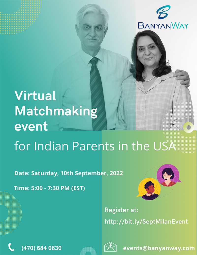 Virtual Matchmaking Event for Indian Parents in the US