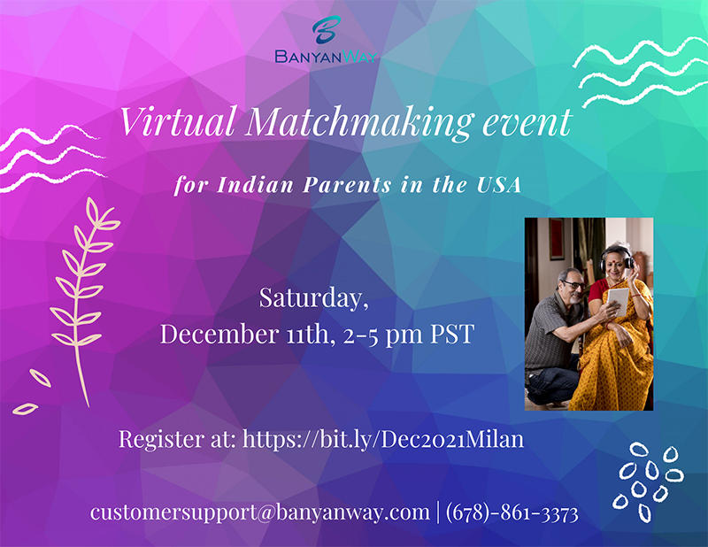 Virtual Matchmaking event for Indian Parents in the USA