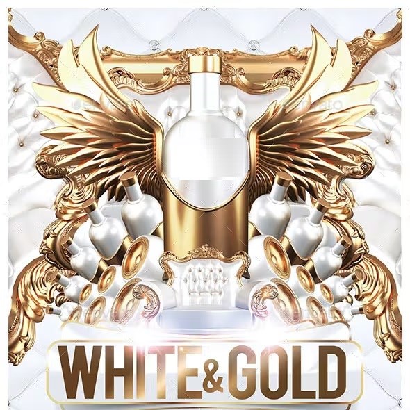White & Gold Bollywood Party