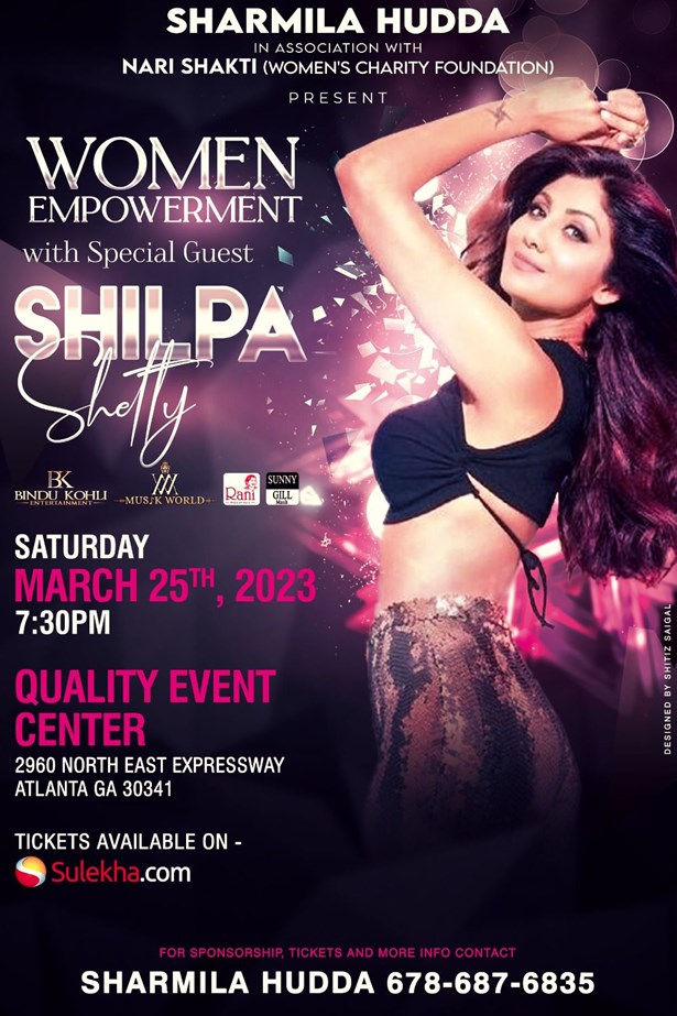 Women Empowerment with Special Guest Shilpa Shetty in Atlanta