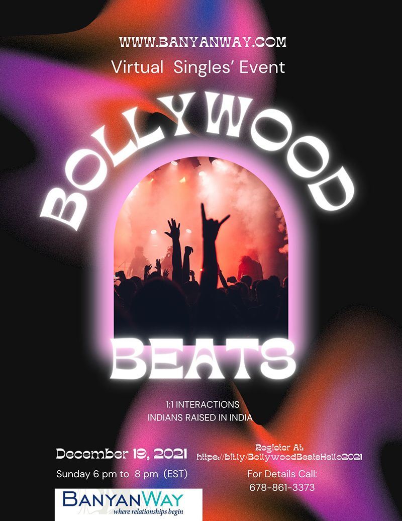 Bollywood Beats- Virtual Singles Event