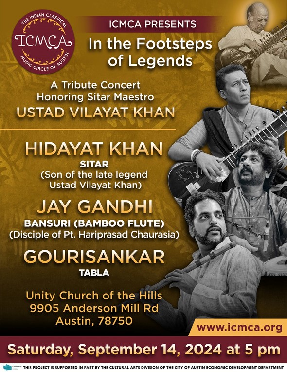 Hidayat Khan (Sitar) & Jay Gandhi (Flute) – Memorial Concert honoring Ustad Vilayat Khan