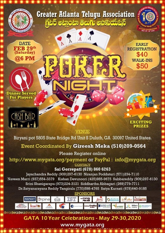GATA: Poker Fundraiser in Duluth