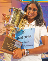 Snigdha Nandipati from San Diego, California, won the 85th Scrips National Spelling Bee.