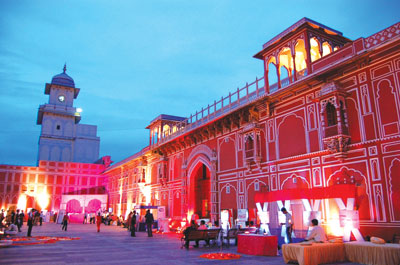 Rambaug Palace in Jaipur