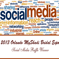 2013 Orlando MyShadi Bridal Expo Social Media Raffle Winner
