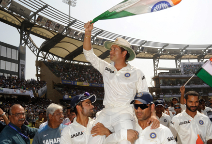 Sachin Tendulkar at Wankhede Stadium