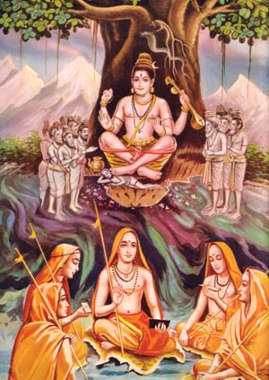 Adi Shankaracharya and with Chelas