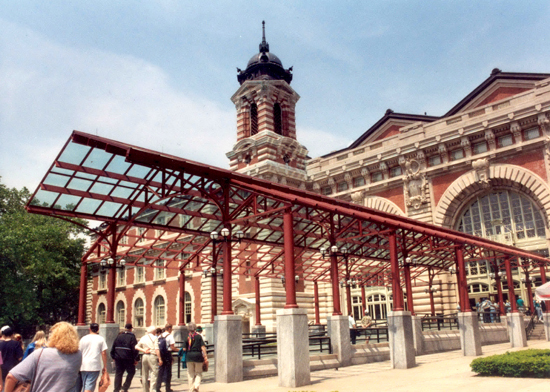 Renovated main building at Ellis Island