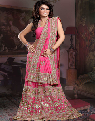 Indian Latest Pink Bridal Dress 