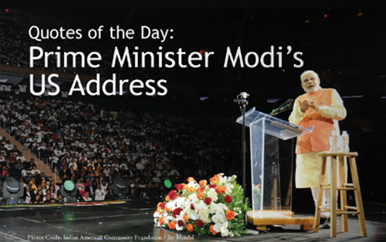 Quotes of the Day: Prime Minister Modi’s US Address