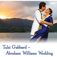 Tulsi Gabbard Abraham Williams Wedding TITAL 1