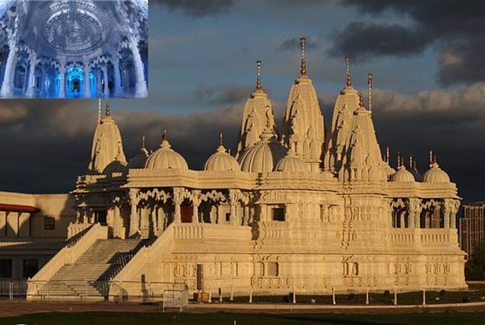 The Swaminarayan Mandir complex in Toronto, Canada