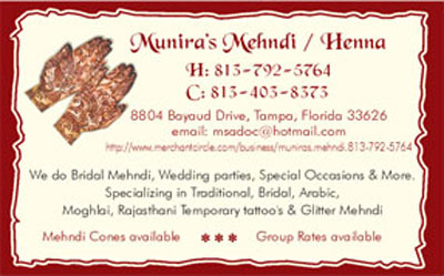 Munira's Mehdi / Henna