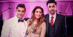 Ranbir Kapoor at pre-wedding photoshoot with Karan & Bipasha