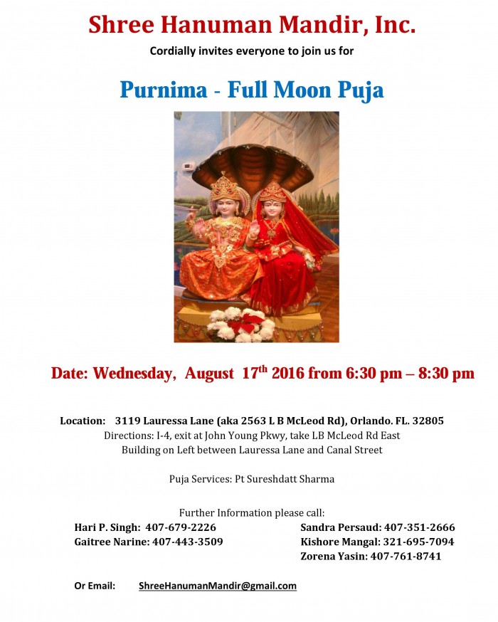 Purnima Full Moon Puja