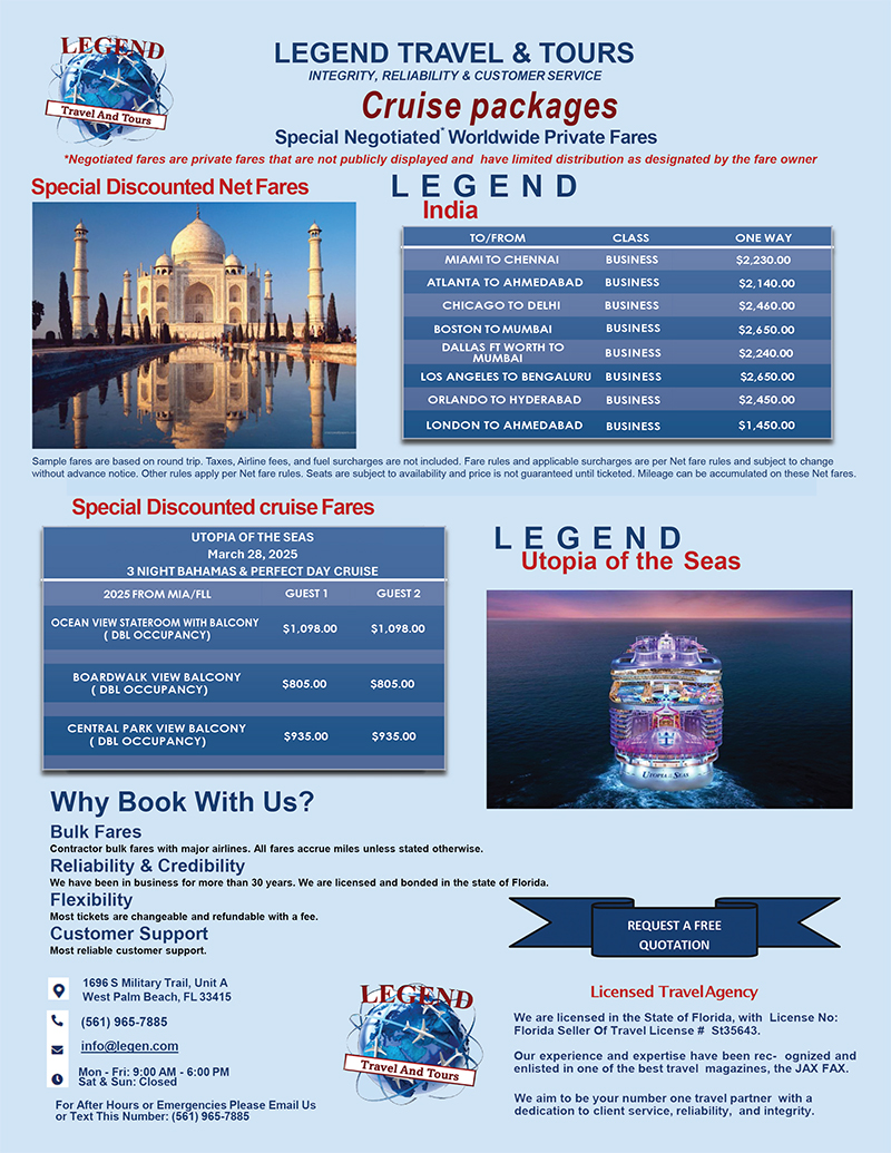 legend travel tour