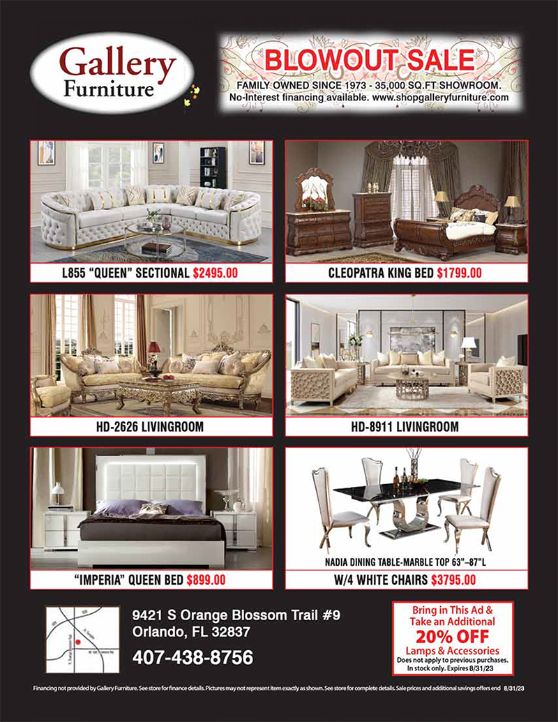 Gallery Furniture Contemporary Luxury Furniture Orlando