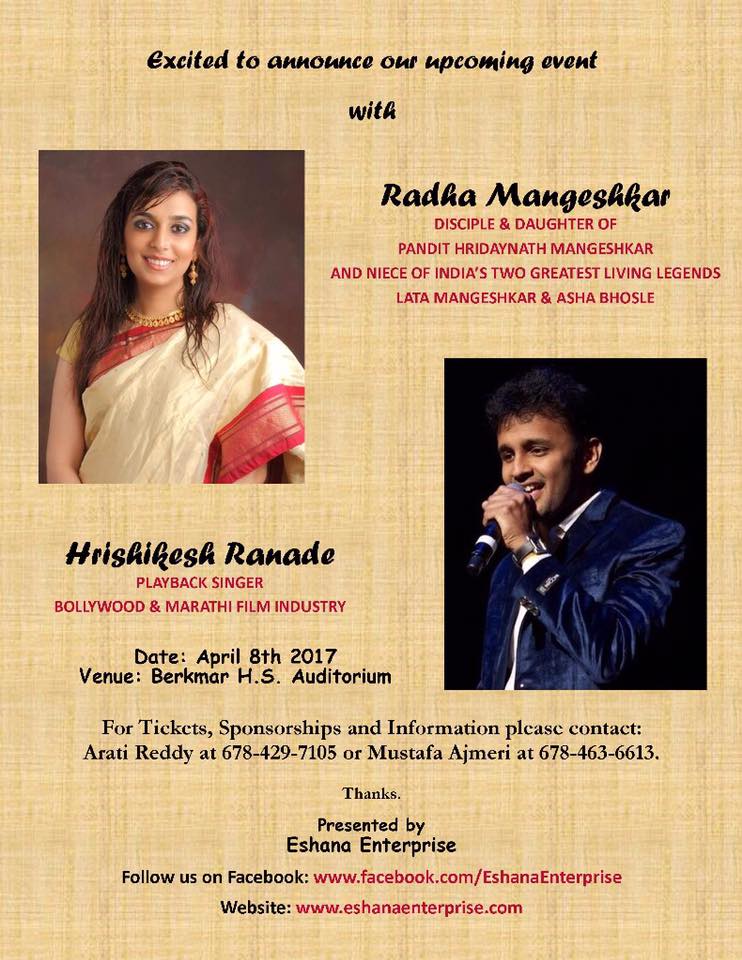 Concert with Radha Mageshkar & Hrishikesh Ranade