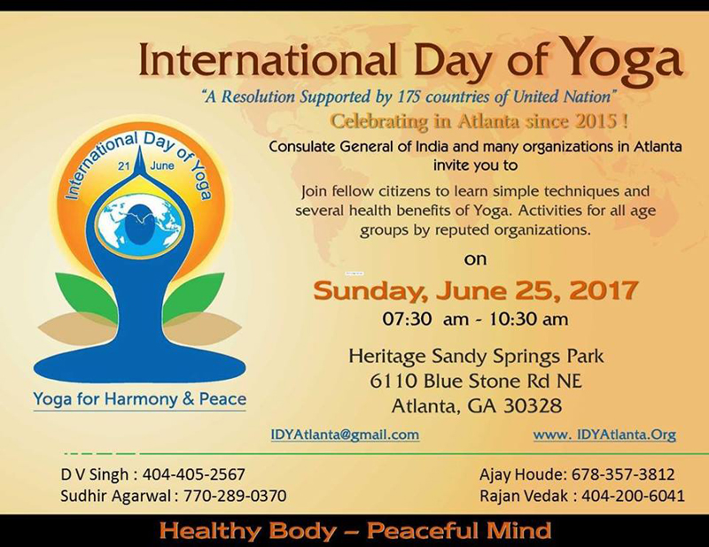 3rd International Day of Yoga – 2017