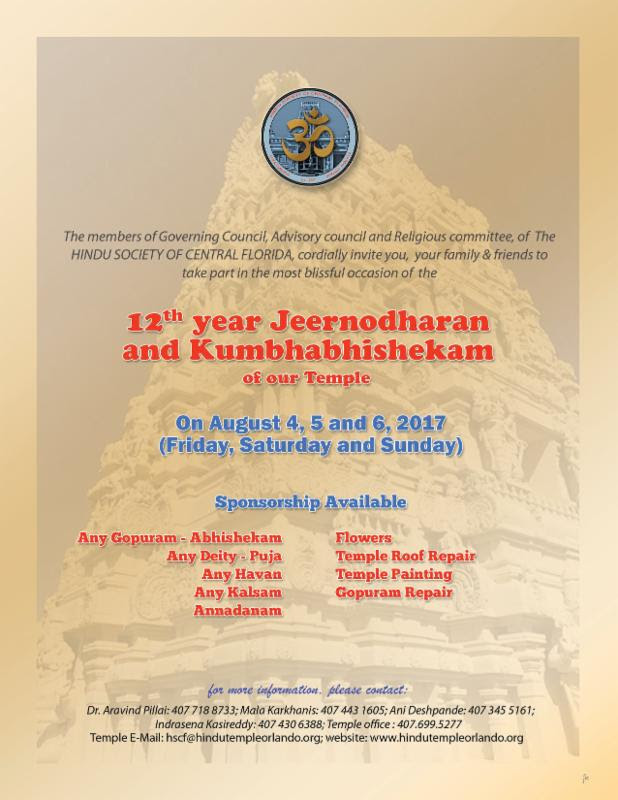 12th Year Jeernodharan Kumbhabhishekam