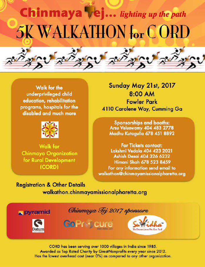 5K Chinmaya Tej Walkathon