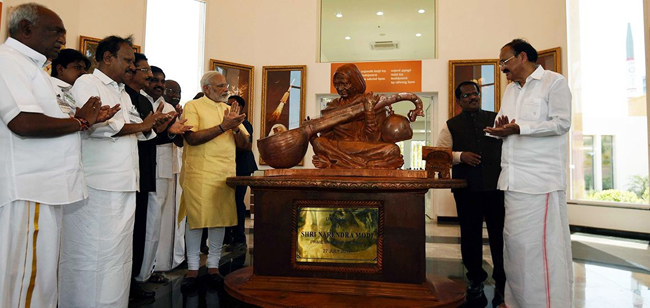 PM Modi inaugurates Dr. APJ Abdul Kalam Memorial at Pei Karumbu in Rameswaram, Tamil Nadu