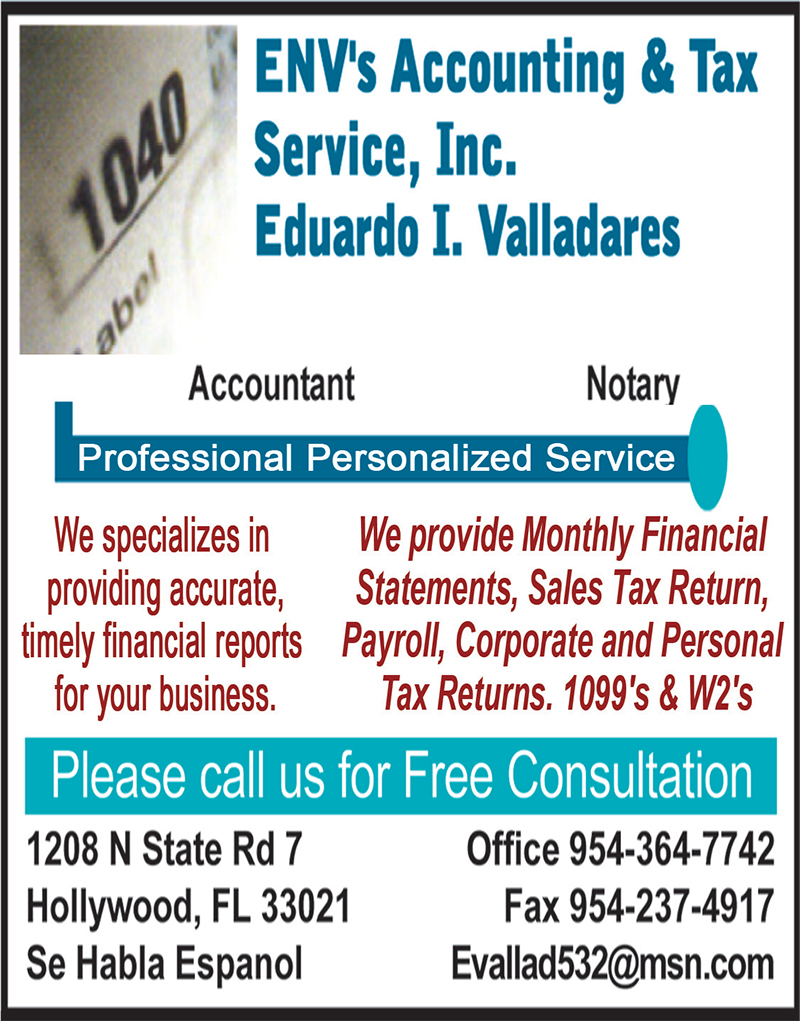 Env’s Accounting & Tax Service, Inc at Hollywood, Florida