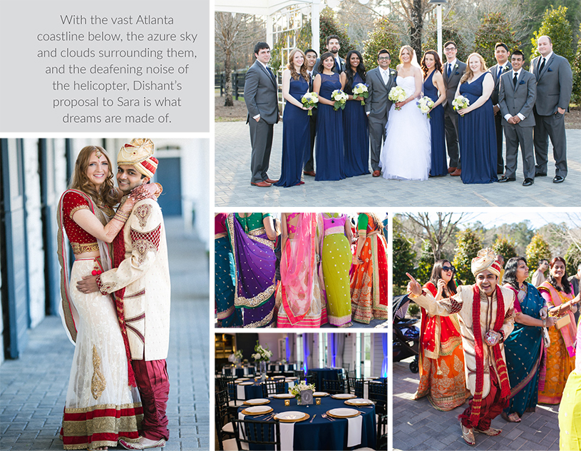 Indian and Western wedding of Dishant Dalal and Sara Gromoll 